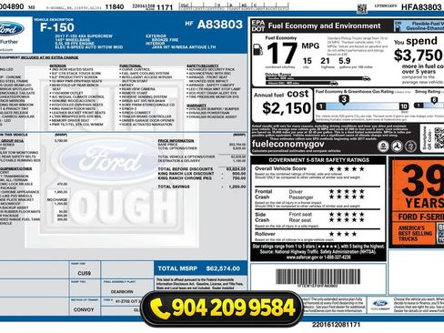 Used 2017 Ford F150 King Ranch w/ Equipment Group 601A Luxury image 4