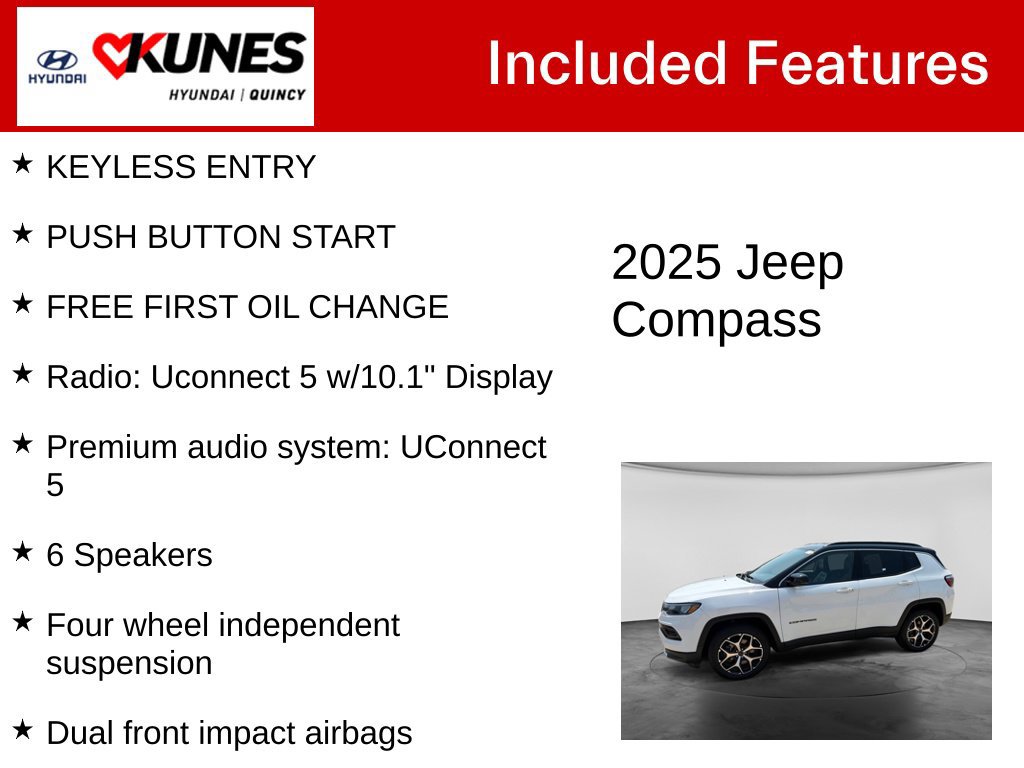 Used 2025 Jeep Compass Limited AWD/4WD image 3