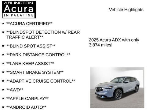 Used 2025 Acura ADX A-Spec AWD/4WD image 7