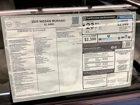 New 2025 Nissan Murano SL AWD/4WD image 39