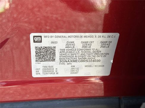 Used 2024 Chevrolet Equinox RS w/ RS Leather Package FWD image 34