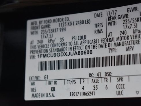 Used 2018 Ford Escape SE AWD/4WD image 34