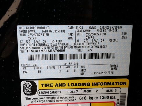 New 2025 Ford Expedition Max Platinum w/ Stealth Appearance Package image 27