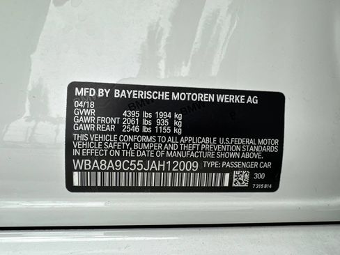 Used 2018 BMW 320i Sedan RWD image 7