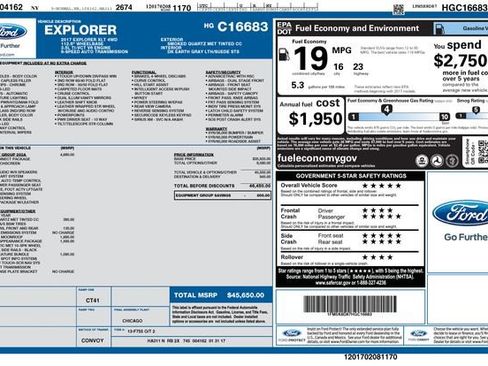 Certified 2017 Ford Explorer XLT w/ Equipment Group 202A image 4