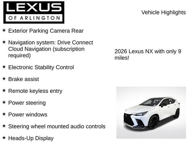 New 2026 Lexus NX 350 F Sport AWD/4WD image 7