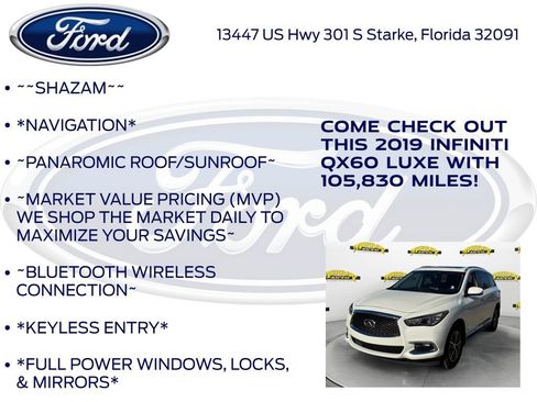 Used 2019 INFINITI QX60 Luxe w/ Essential Package image 5