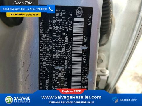 Used 2012 Toyota Camry XLE FWD image 16