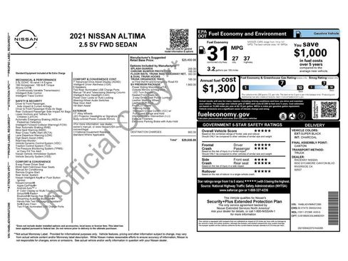Used 2021 Nissan Altima 2.5 SV w/ SV Premium Package image 3