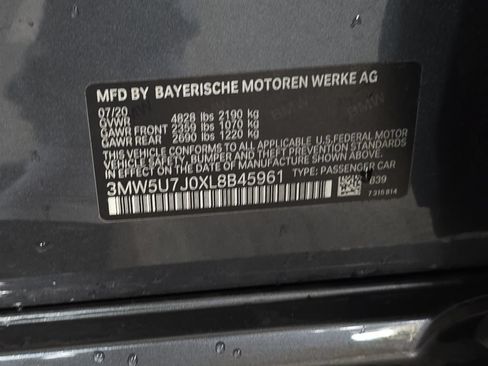Used 2020 BMW M340i w/ Parking Assistance Package RWD image 30