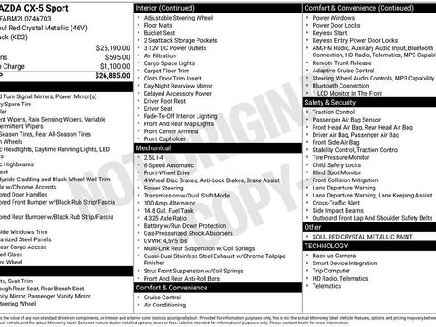 Used 2020 MAZDA CX-5 Sport image 21