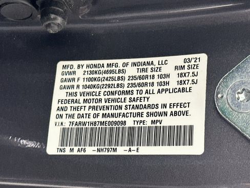 Used 2021 Honda CR-V EX-L image 12