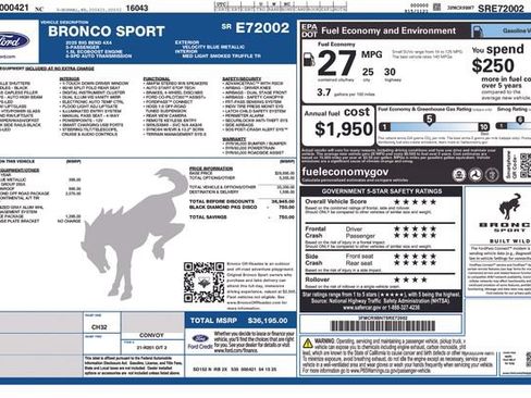 Used 2025 Ford Bronco Sport Big Bend AWD/4WD image 6
