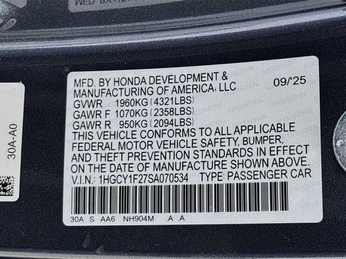 New 2025 Honda Accord LX image 30