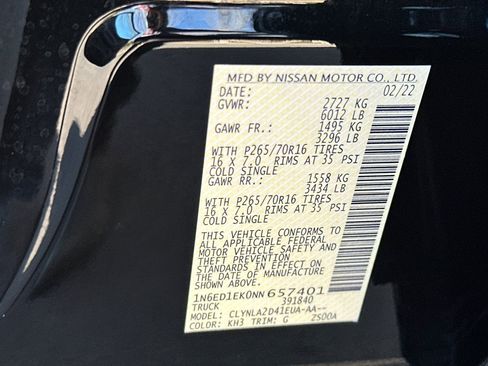 Used 2022 Nissan Frontier S w/ Technology Package image 33