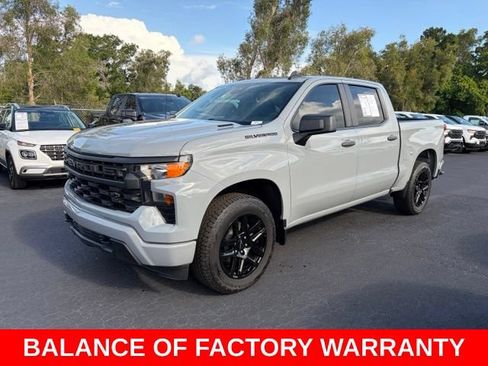 Certified 2025 Chevrolet Silverado 1500 Custom w/ Turbomax Blackout Package RWD image 3