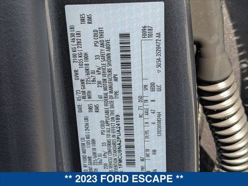 Certified 2023 Ford Escape ST-Line Select w/ Tech Pack #2 AWD/4WD image 25
