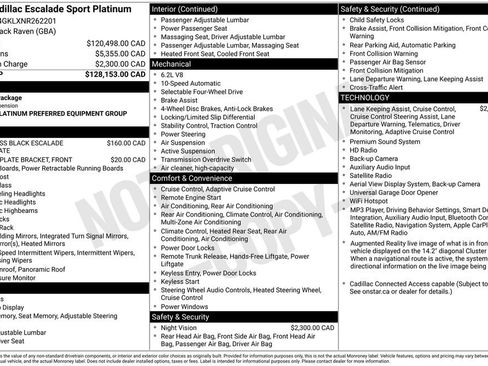 Used 2022 Cadillac Escalade Sport Platinum AWD/4WD image 4