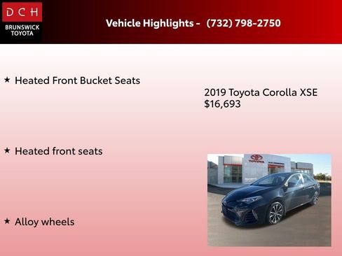 Used 2019 Toyota Corolla XSE image 8