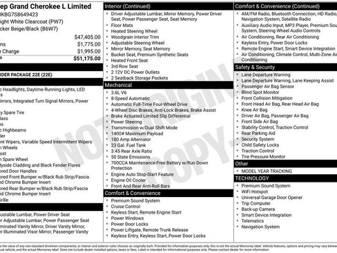 Used 2025 Jeep Grand Cherokee L Limited image 42