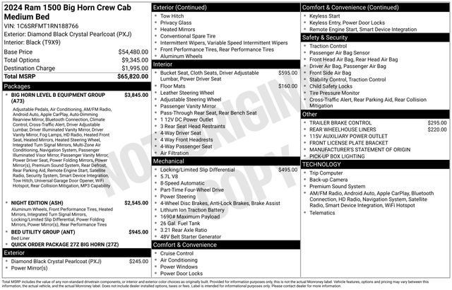 Used 2024 RAM 1500 Big Horn AWD/4WD image 4