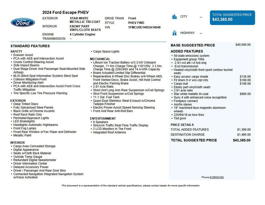Used 2024 Ford Escape SE FWD image 36