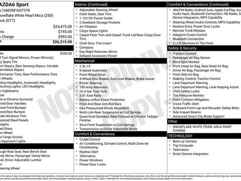 Used 2021 MAZDA MAZDA6 Sport image 7