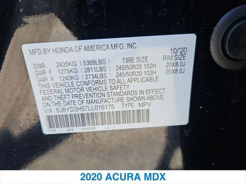 Used 2020 Acura MDX w/ Technology Package FWD image 27