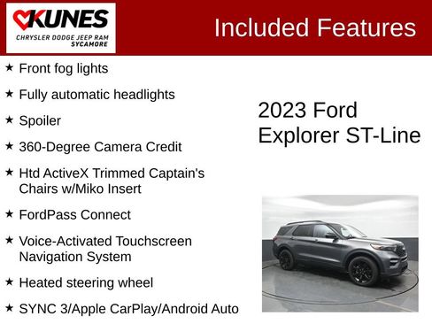 Used 2023 Ford Explorer ST-Line w/ Class IV Trailer Tow Package AWD/4WD image 4