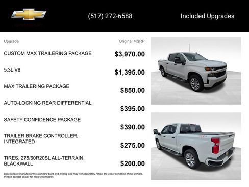 Certified 2021 Chevrolet Silverado 1500 Custom w/ Custom Max Trailering Package AWD/4WD image 15