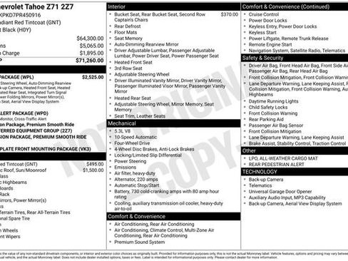 Used 2023 Chevrolet Tahoe Z71 w/ Luxury Package image 38