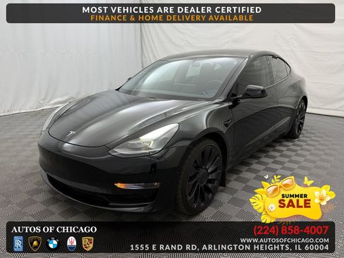 Used 2021 Tesla Model 3 Performance AWD/4WD image 1