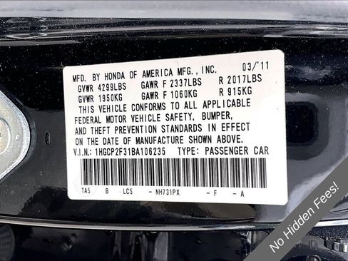 Used 2011 Honda Accord LX image 27