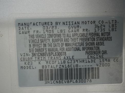 Used 2023 Nissan Versa SV FWD image 26