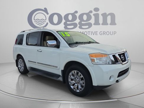 Used 2015 Nissan Armada Platinum w/ 2nd Row Captain Seat Package RWD image 7