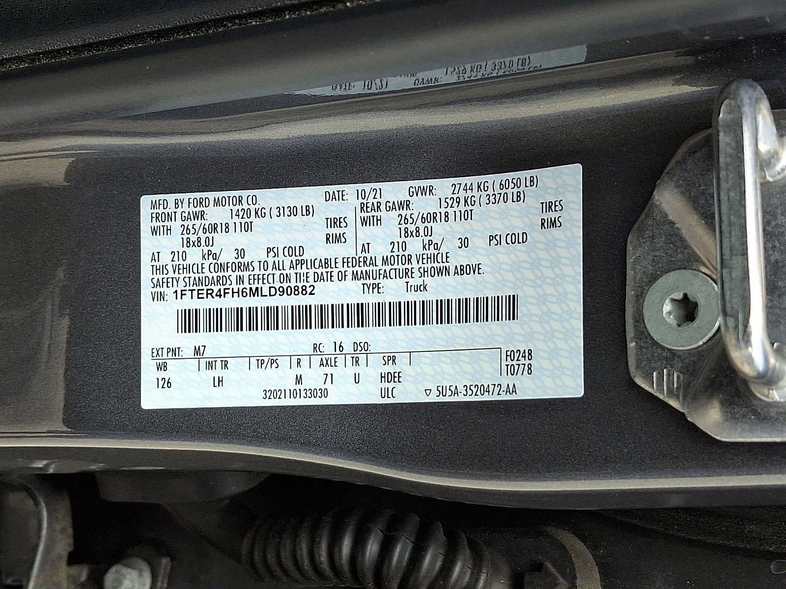 Used 2021 Ford Ranger XLT w/ Equipment Group 301A Mid AWD/4WD image 24