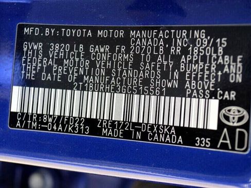 Used 2016 Toyota Corolla S Premium image 49