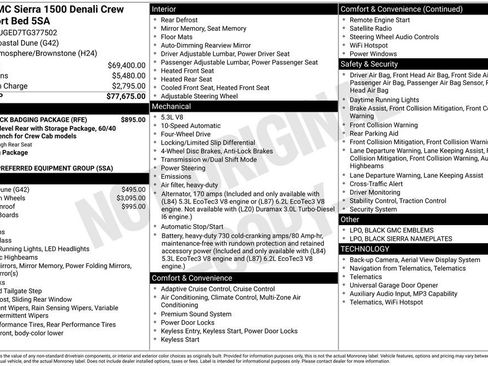 New 2026 GMC Sierra 1500 Denali w/ LPO, Black Badging Package AWD/4WD image 4