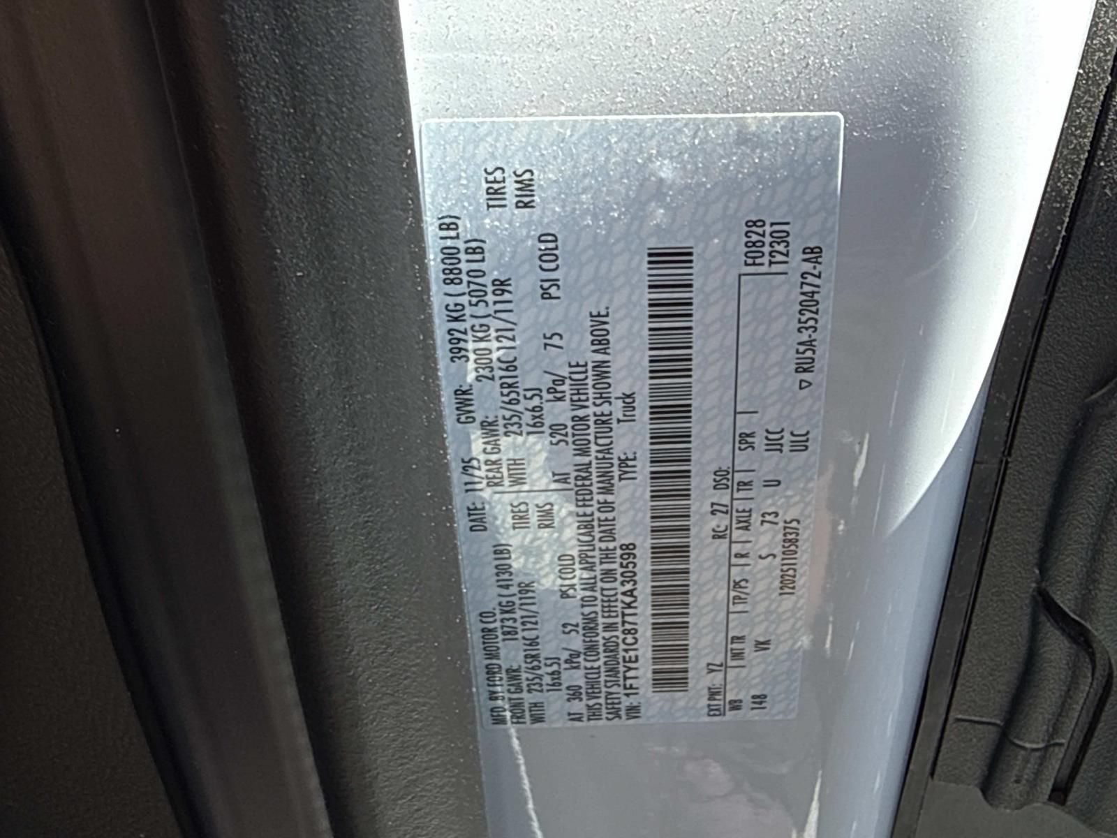 New 2026 Ford Transit 150 148 Medium Roof w/ Load Area Protection Package RWD image 21