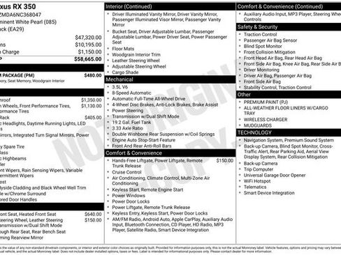 Used 2022 Lexus RX 350 AWD w/ Premium Package image 28