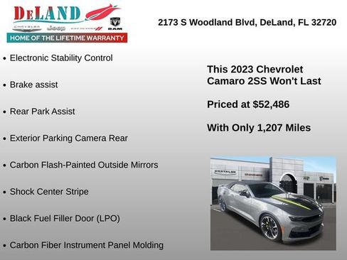 Used 2023 Chevrolet Camaro SS RWD image 4