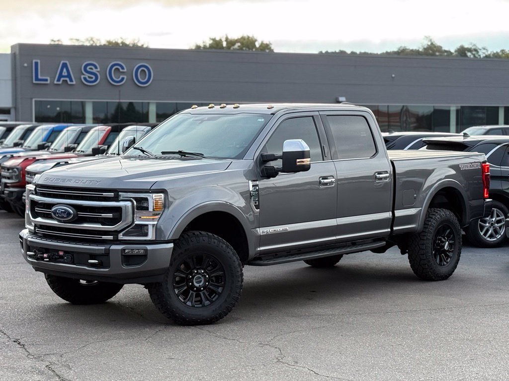 Certified 2022 Ford F250 Platinum w/ Tremor Off-Road Package AWD/4WD 360° Tour