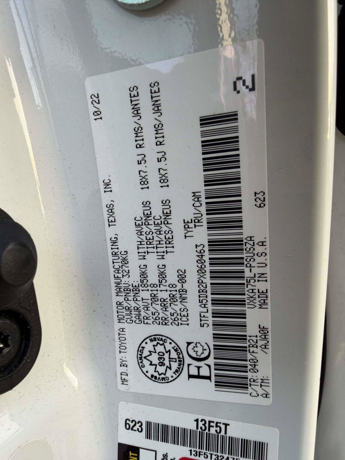 Used 2023 Toyota Tundra SR AWD/4WD image 23