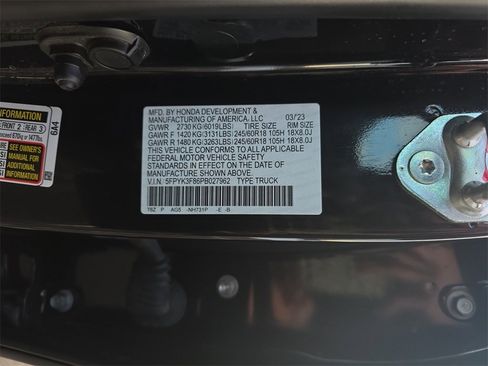 Certified 2023 Honda Ridgeline Black Edition image 26