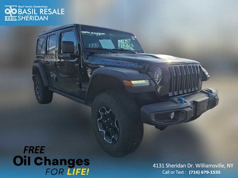 Used 2023 Jeep Wrangler Unlimited Rubicon 4xe w/ Cold Weather Group image 1