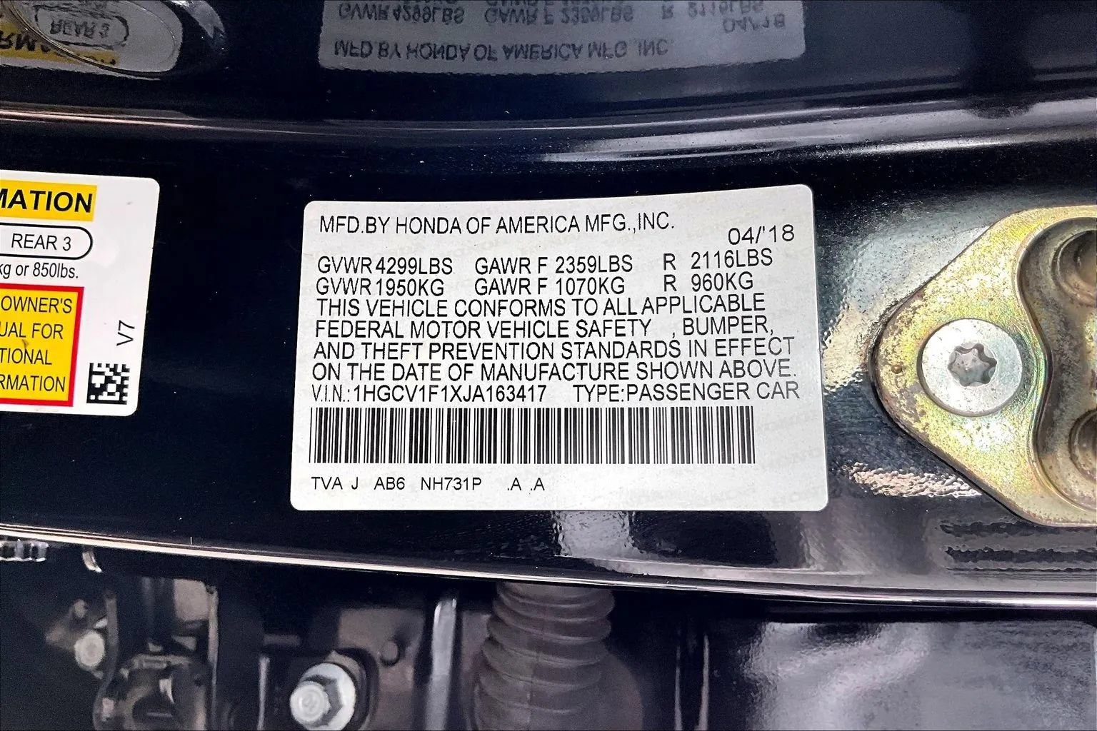 Used 2018 Honda Accord LX image 16