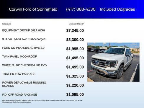 Used 2022 Ford F150 Lariat w/ Equipment Group 502A High AWD/4WD image 6
