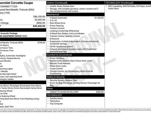 Used 2008 Chevrolet Corvette Coupe RWD image 12