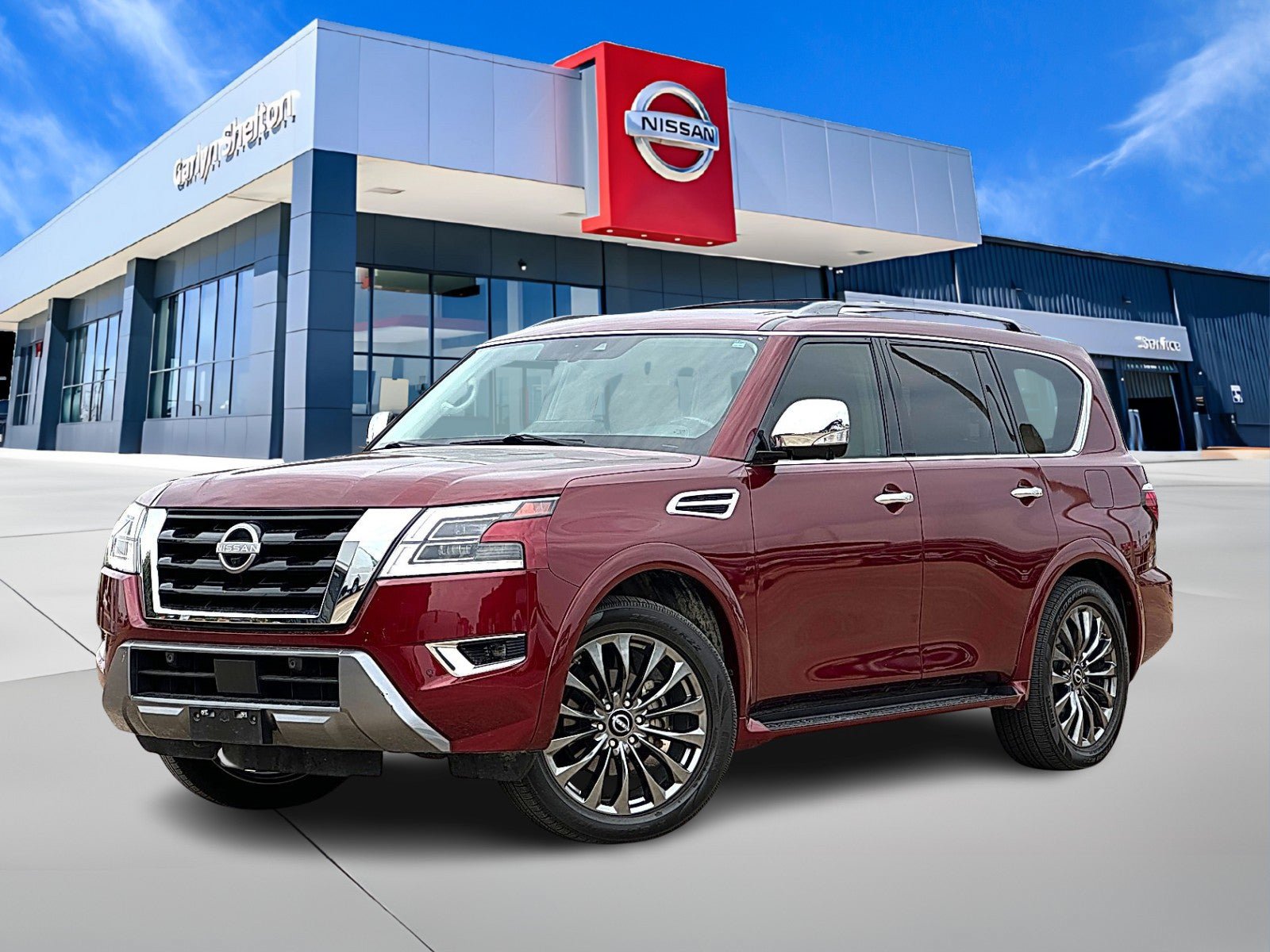 Used 2023 Nissan Armada Platinum w/ Captain's Chairs Package RWD image 1