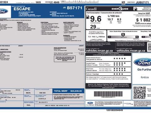 Used 2018 Ford Escape SE w/ SE SYNC Package image 54